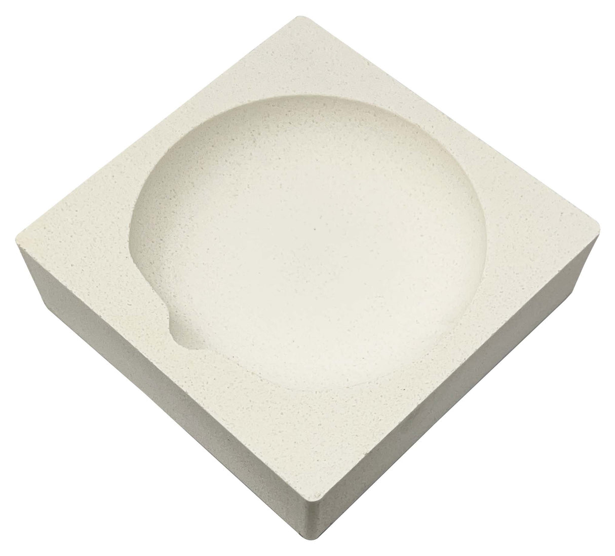 Square Ceramic Crucible 4" x 4" x  1"