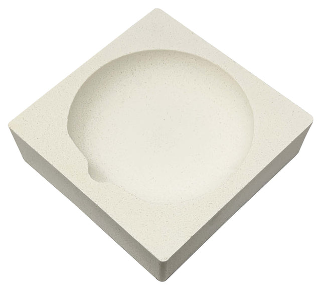 Square Ceramic Crucible 4" x 4" x  1"