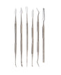 6-piece stainless steel wax carver set with balanced ergonomic handles for precision and comfort