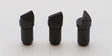 Set of 3 spare flat pins for equipment replacement, durable and corrosion-resistant.