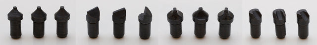 12 Piece Spare Pin Set with round, flat, square, and curved pins for replacement and repair