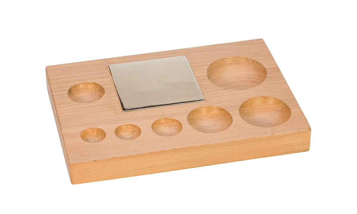 Grooved Blocks Hardwood Grooved Shaping Block - Durable with 7 Depressions & Steel ...
