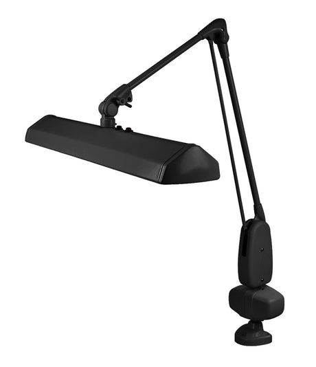 Dazor 3 Tube Fluorescent Light Clamp-Type Lamp - Black, 110V with 43" Reach by PMC Supplies