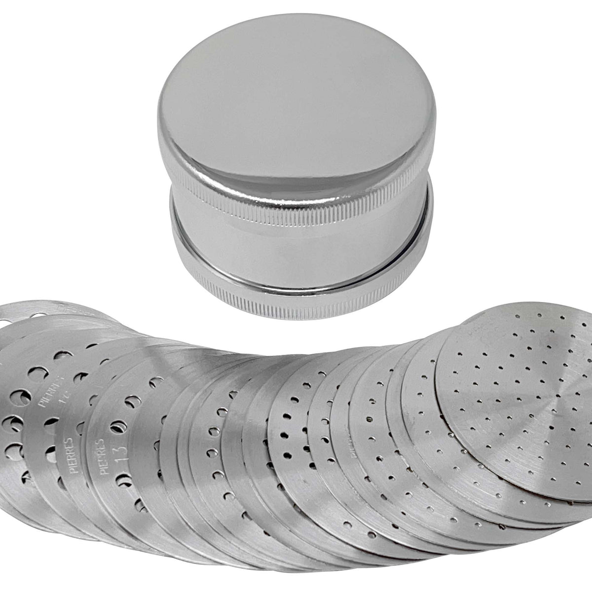 23 Plate Diamond Gemstone Sieve Set 1 7 8 Inch – PMC Supplies