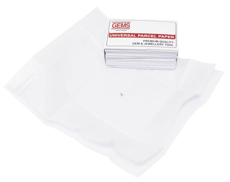 25/Pk White Universal Parcel Paper for Diamonds 