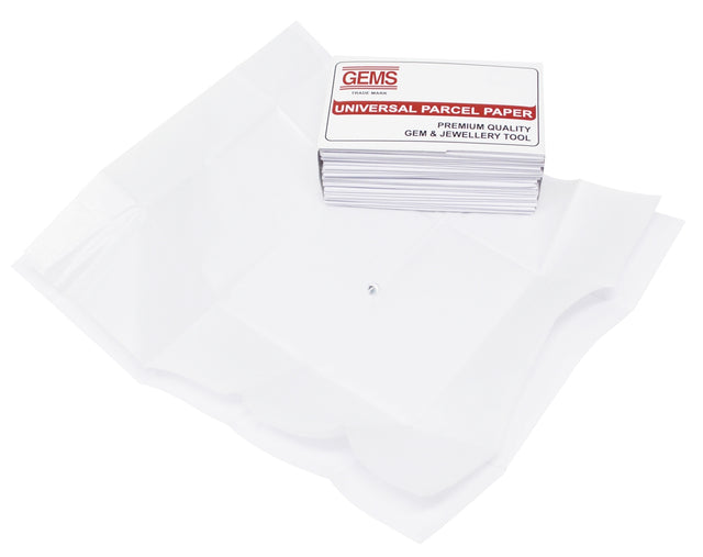 25/Pk White Universal Parcel Paper for Diamonds 