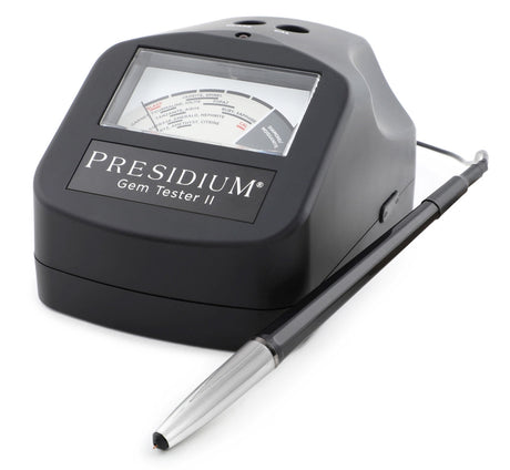 Presidium Gem Tester PGT II portable diamond and moissanite tester with analog gauge and probe
