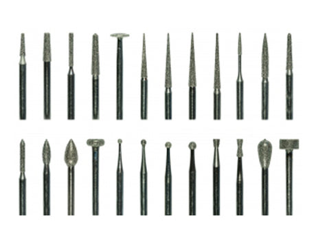 24 Piece High-Speed Diamond Point Set - Fine Grit