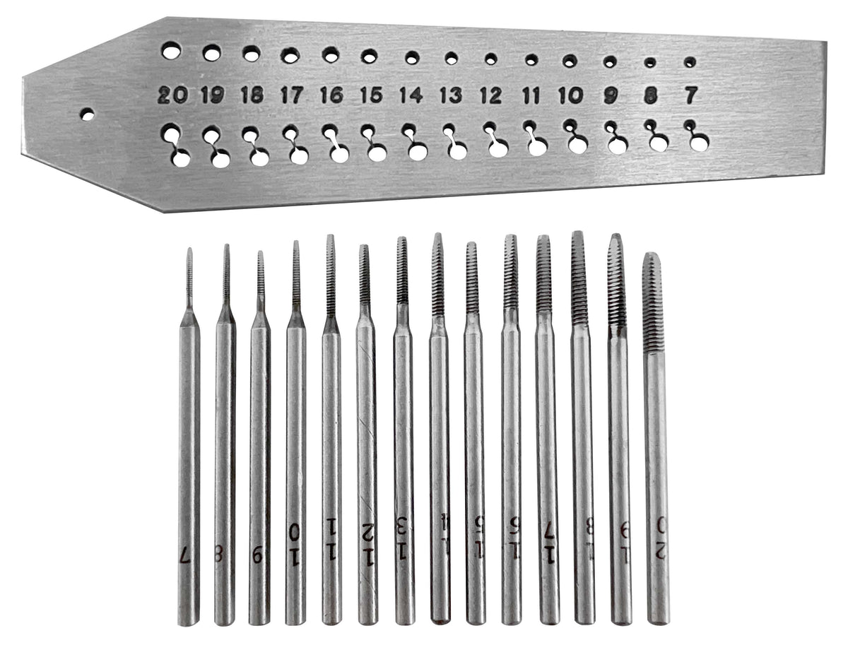Pmc Threaders Rtp Screw Plate with 14 Taps for Precise Threading - Durable & Organized ...
