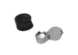 21.5 MM 10X Diamond Cut Silver Eye Loupe with black leather case for close-up inspection