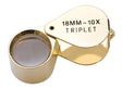 18 MM 10X Golden Triplet Eye Loupe