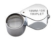 18 MM 10X Silver Triplet Eye Loupe