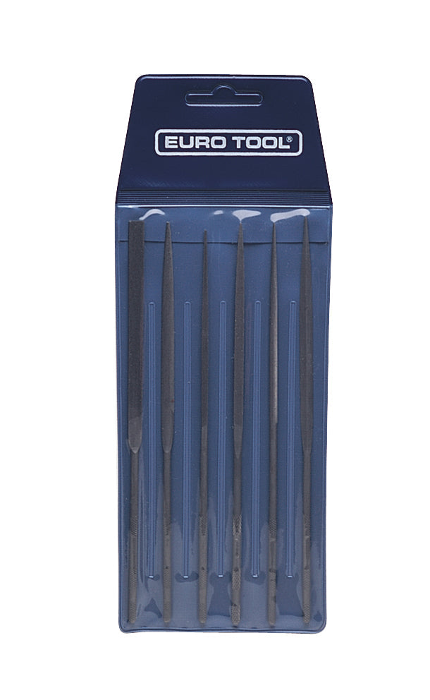 6 PC SET CUT 0 precision cutting knives with 16cm blades and ergonomic handles in blue packaging