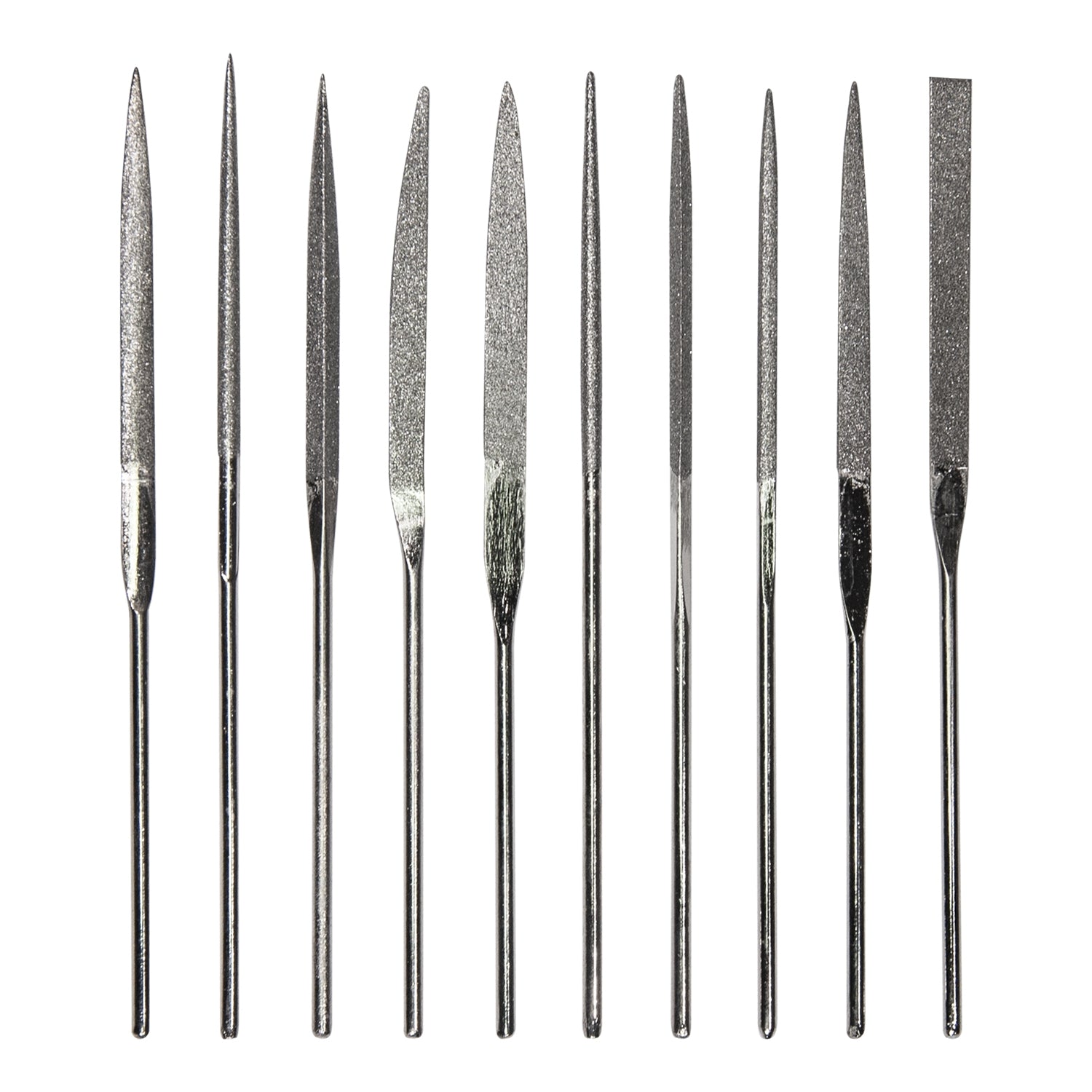Diamond Needle File Set - 10-Piece 4-inch Fine Grit for Metalworking ...