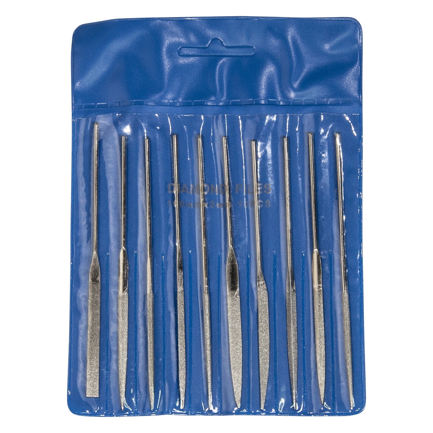 Diamond Needle File Set - 10-Piece 4-inch Fine Grit for