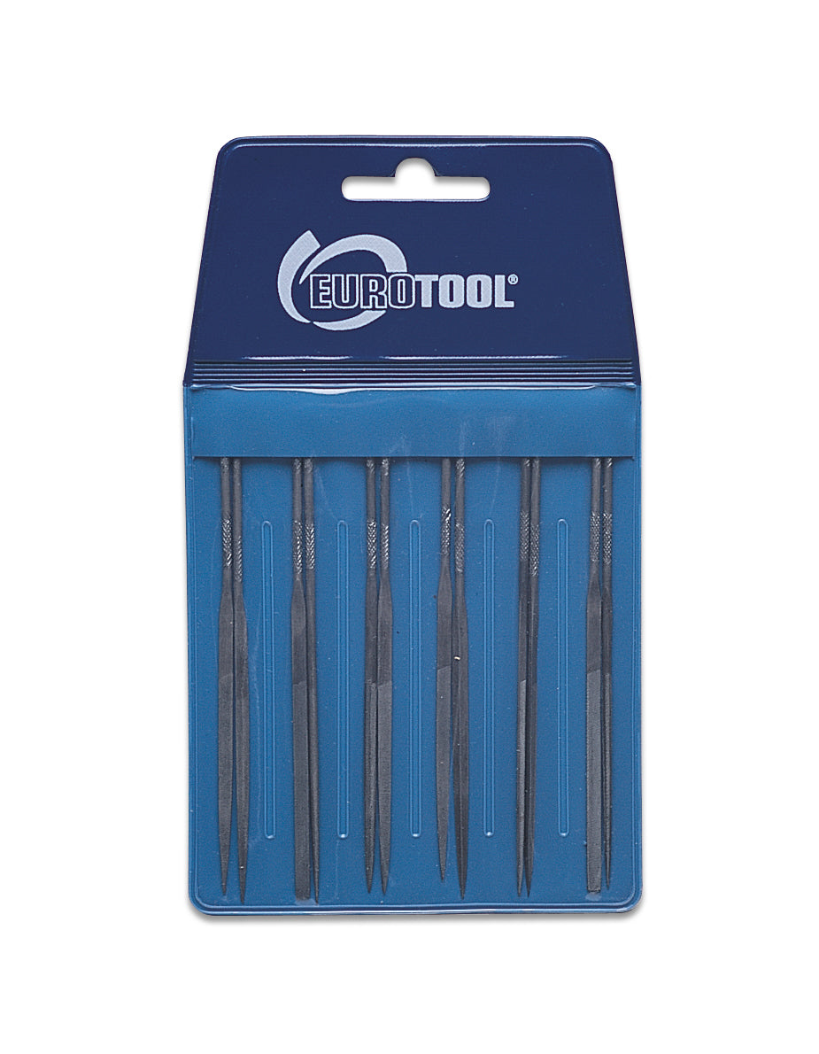 12 PC Mini-File Set Cut 2 4 Inch precision metalworking and jewelry files in blue case
