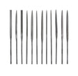 Set of 12 Cut 0 File Needle 14 cm w/ Plastic Pouch