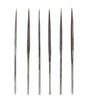 Set of 6 Wax Carving File Needles 14 cm w/ Plastic Pouch