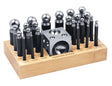 26-Piece Steel Dapping Doming Punch Block Set - 2.3 MM to 25 MM