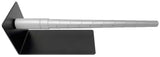 Stepped ring mandrel aluminum tool with steel base and US size markings for precise ring sizing and rotation