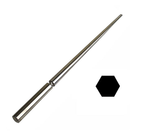 Steel Hexagonal Bezel Mandrel 11"