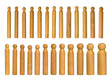 24 Piece Wooden Dapping and Doming Punch Set