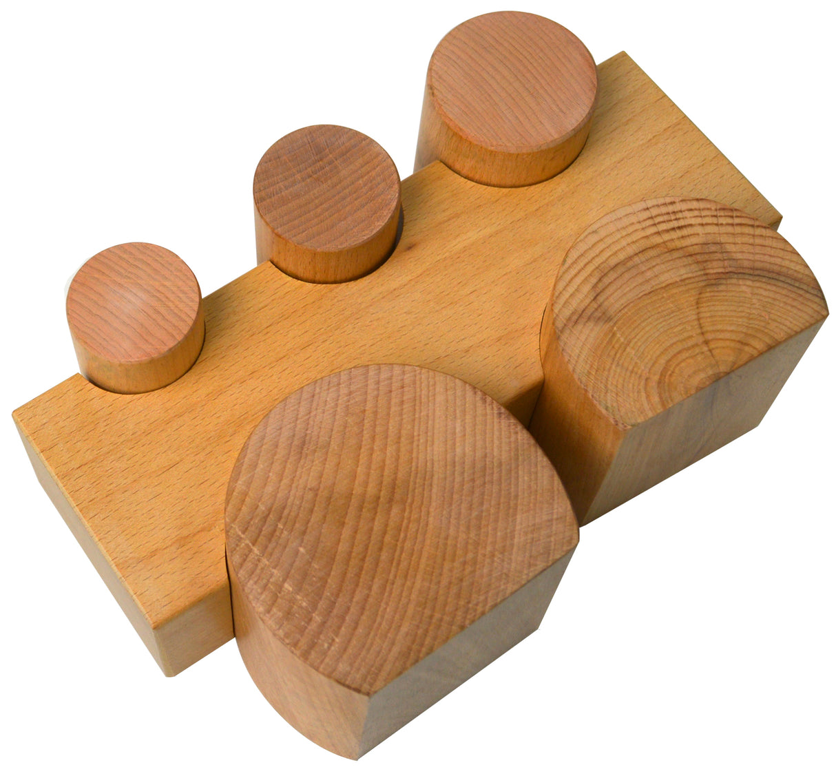 6-Piece Wooden Forming Block Dapping Set