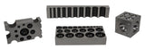 34-Piece Steel Dapping Set with Forming Blocks, Plate, & Punches 