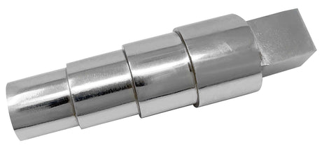 Steel oval stepped mandrel with tang for shaping large oval bracelets and metal components
