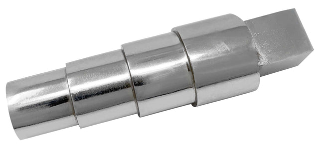 Steel oval stepped mandrel with tang for shaping large oval bracelets and metal components