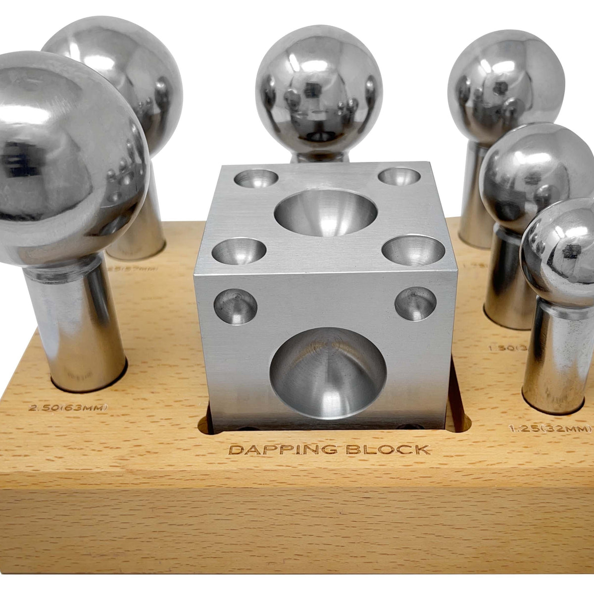 Dapping Disc Dapping Set 7 Pieces 1.25 To 2.5 Inches Wooden Block – PMC Supplies