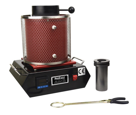 ProCast 3 Kg electric melting furnace with 2102°F ceramic chamber and 110V US plug for metal casting