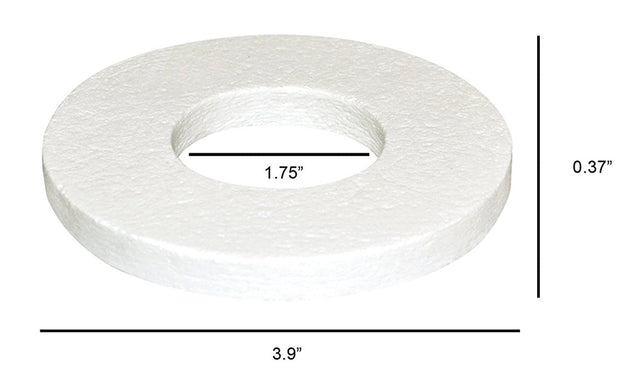Pro Kiln Small Flange spacer 3.9-inch diameter for Mini Propane Furnace with 1.75-inch center hole and 0.37-inch thickness