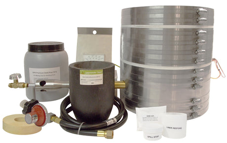 New DKK-12 Kwik Kiln Propane Furnace Kit - Deluxe + Salamander Crucible & Flux by PMC Supplies