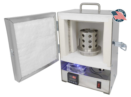 Programmable TableTop Hi-Temp 2200°F electric burnout oven kiln for 3D PLA, resin, and wax workflows