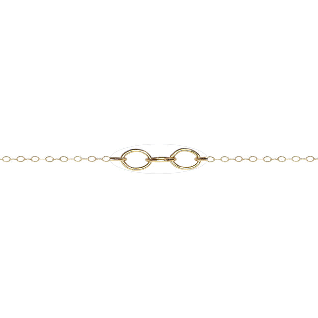 Chain 2.5 MM Open Cable 14K Gold-Filled - Sold Per Foot