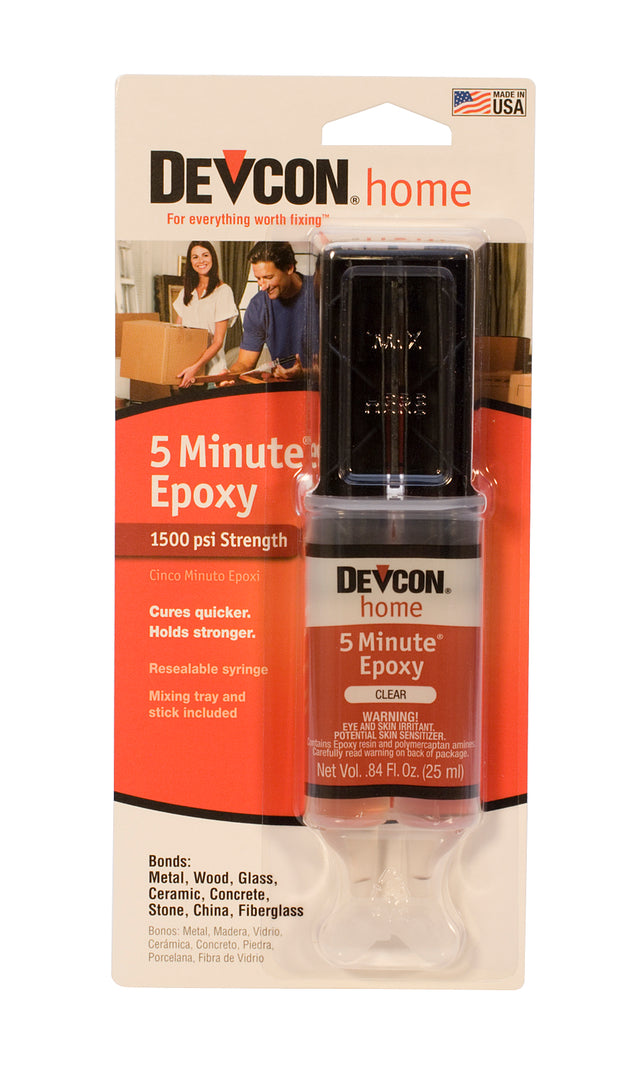 Devcon 5-Minute Epoxy - 1 Oz Syringe Tube