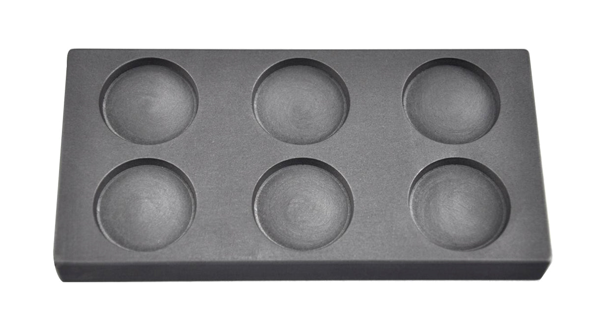 1 Troy Ounce Gold Multi Cavity Round Coin Graphite Ingot Mold for