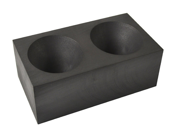 Double Cavity Graphite Gold Conical Cone Mold 2" x 1-1/2"