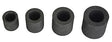 Graphite Crucible Cup Set with 2oz, 3oz, 6oz, and 8oz sizes for melting gold and silver in propane kiln furnaces