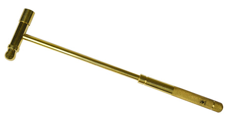 Interchangeable Brass Hammer with Brass, Nylon, & Fiber Heads