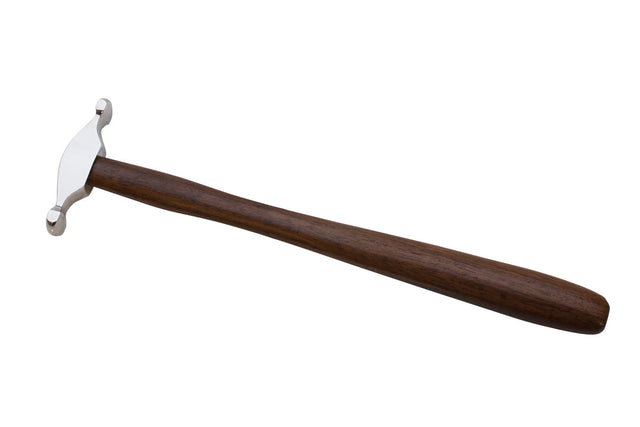 9-1/4" Mini Trustrike Narrow Raising Hammer with polished head and dark hardwood handle for precise metalwork