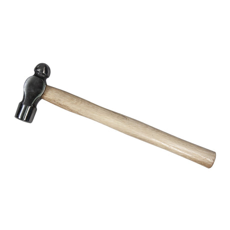 8oz 11 inch ball pein hammer with wooden handle for metalworking and fabrication tasks