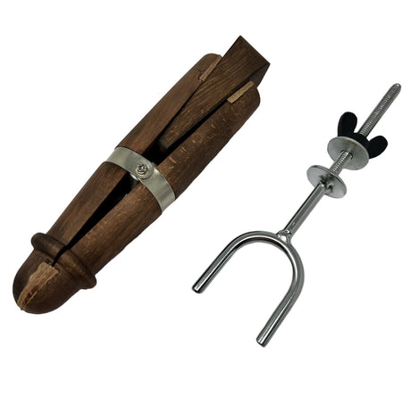 6-1/2" Wooden Ring Clamp With Metal Holder by PMC Supplies