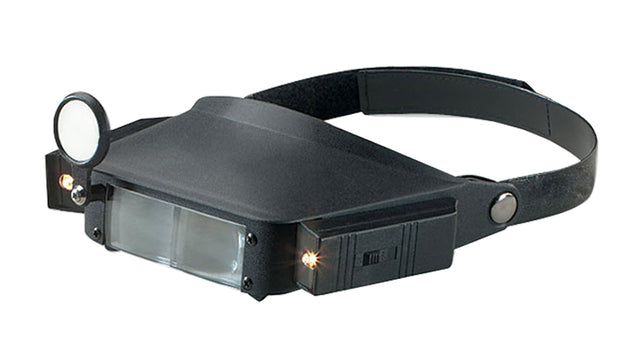 Vinyl Head Strap Magnifier w/ Dual Lights 