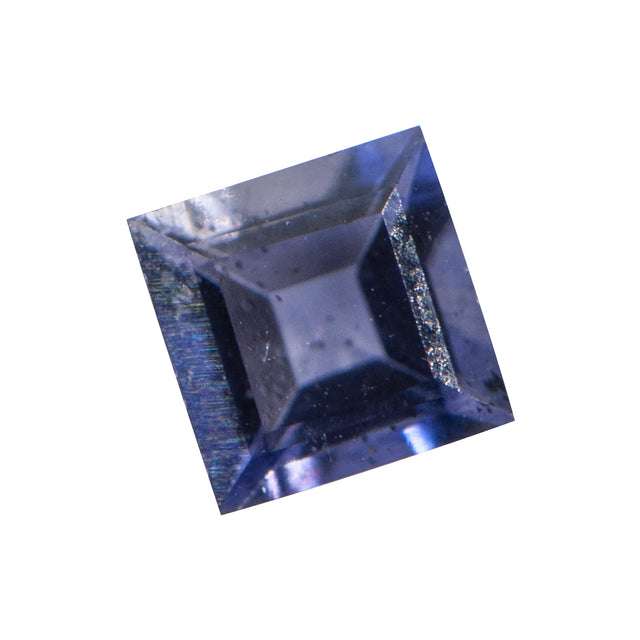 Iolite 4mm Square Faceted Gemstone