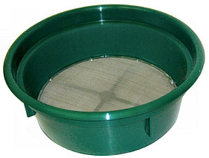 Keene 1/50 inch classifier green plastic sieve with fine mesh for gold prospecting and material separation