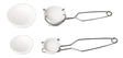 Large & Small Ceramic Crucible Set with Whip Tongs