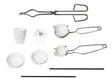 Melting Kit with Tongs Borax Graphite Stir Rod & Ceramic Crucibles