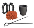 Sand Casting Set with 5 Lbs of Petrobond Sand Casting Clay, Tongs, Graphite Crucible, & Cast Iron Mold Flask Frame